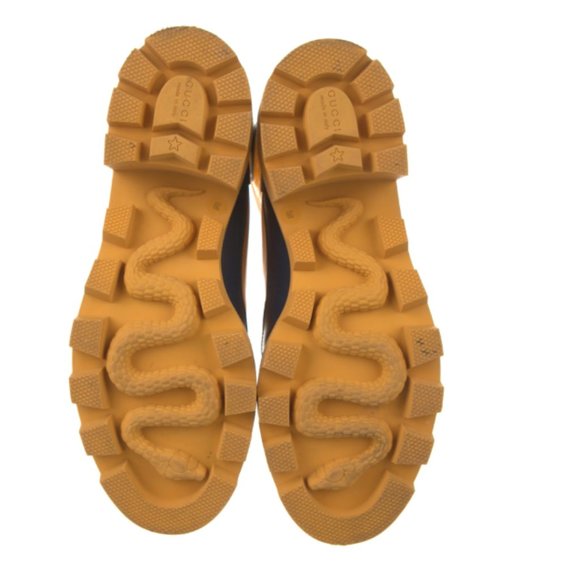 SOLD!!   Authentic GUCCI Leather Colorblock Pattern Rain Boots Size: 9 - Picture 3 of 7